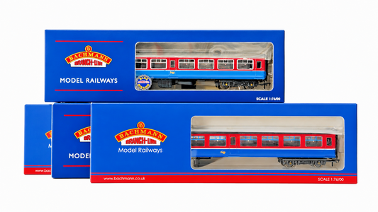 BACHMANN/CHRIS DYER OO GAUGE - NIR NORTHERN IRISH MAROON/BLUE MK2 COACHES X 4