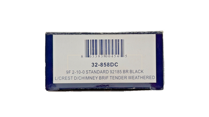 BACHMANN OO GAUGE - 32-858DC - 9F 2-10-0 STANDARD 92185 BLACK WEATHERED DCC