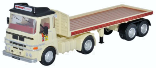 OXFORD DIECAST 1/76 SCALE - 76LV005 - ERF LV FLATBED SCOTTISH NEWCASTLE - NEW