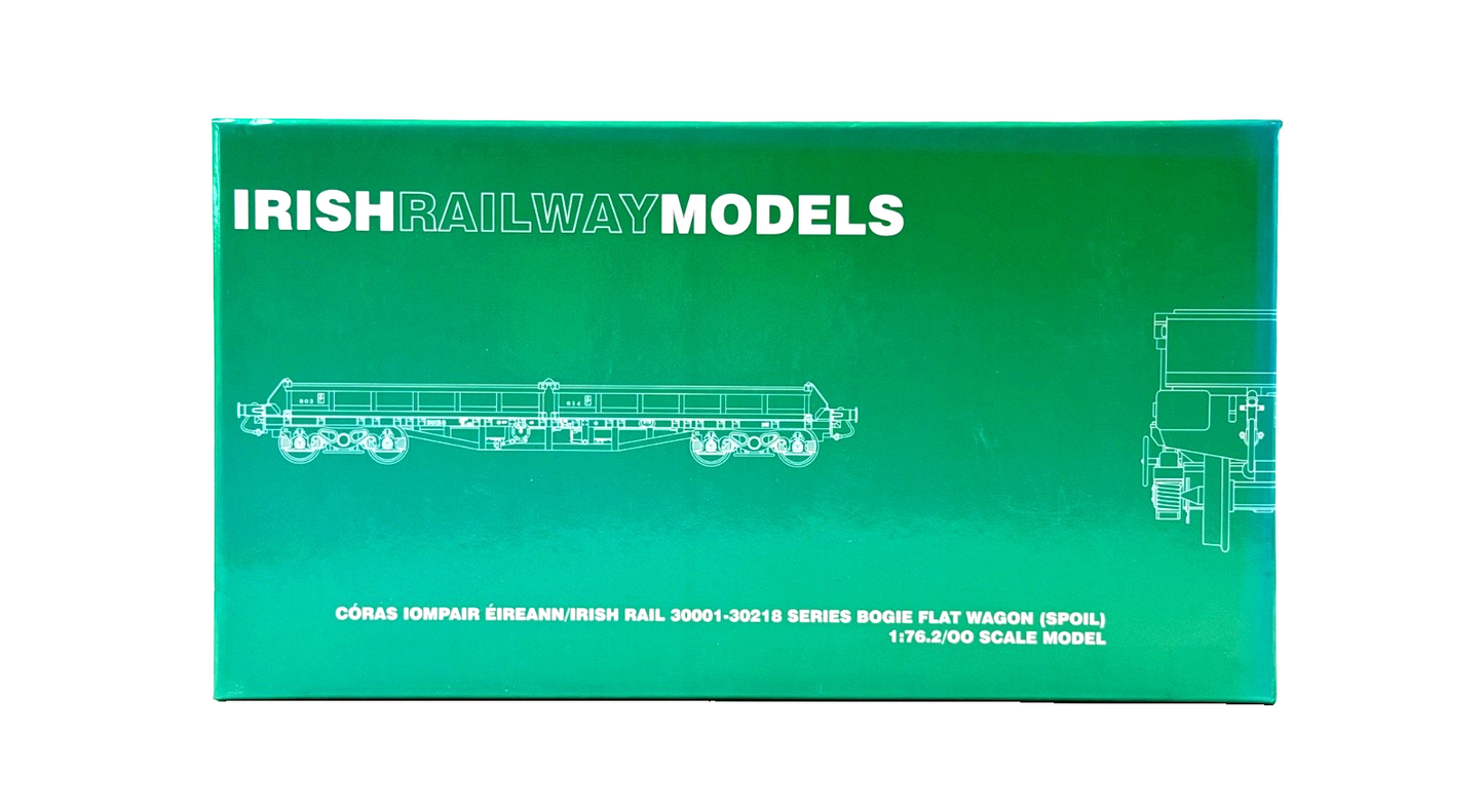 IRISH RAILWAY MODELS 00 GAUGE - IRM1071-B - CIE 42FT BOGIE FLAT WAGON RED OXIDE
