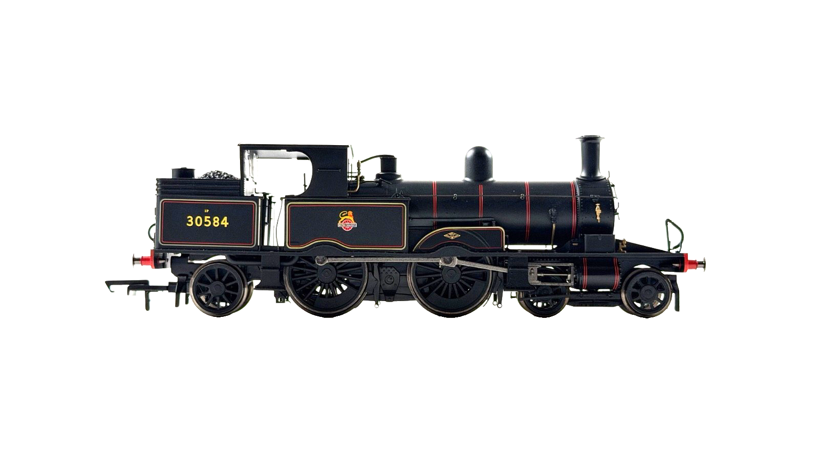 HORNBY OO GAUGE - R3333 - BR BLACK (EARLY) 4-4-2T ADAMS RADIAL LOCOMOTIVE 30584