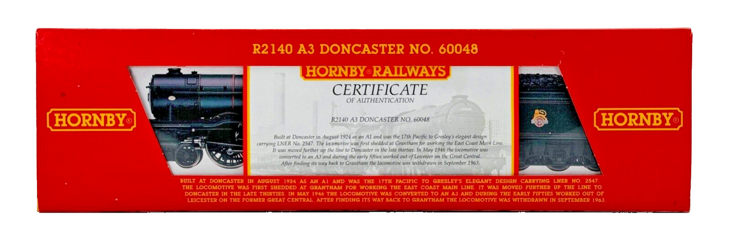 HORNBY 00 GAUGE - R2140 - BR 4-6-2 CLASS A3 LOCOMOTIVE 'DONCASTER' - BOXED