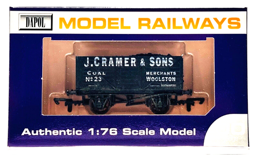 DAPOL 00 GAUGE - J. CRAMER & SONS COAL MERCHANTS WOOLSTON NO.23 (WESSEX WAGONS)