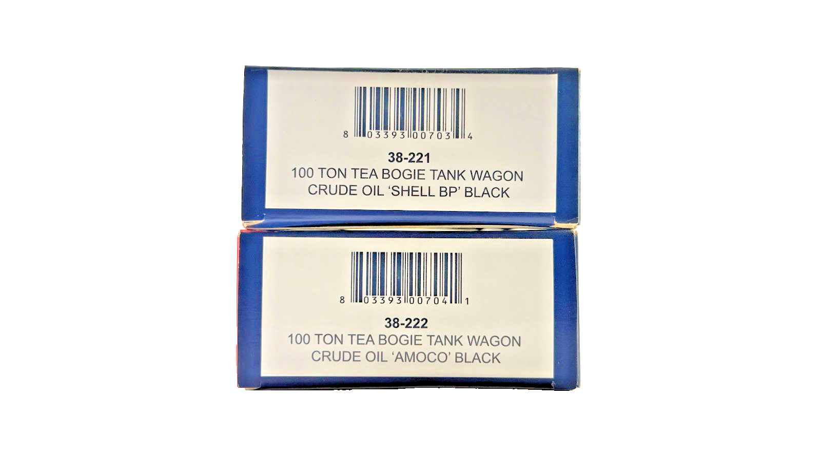BACHMANN OO GAUGE - 38-221/38-222 - 100 TON TEA BOGIE TANK WAGONS SHELL BP AMOCO