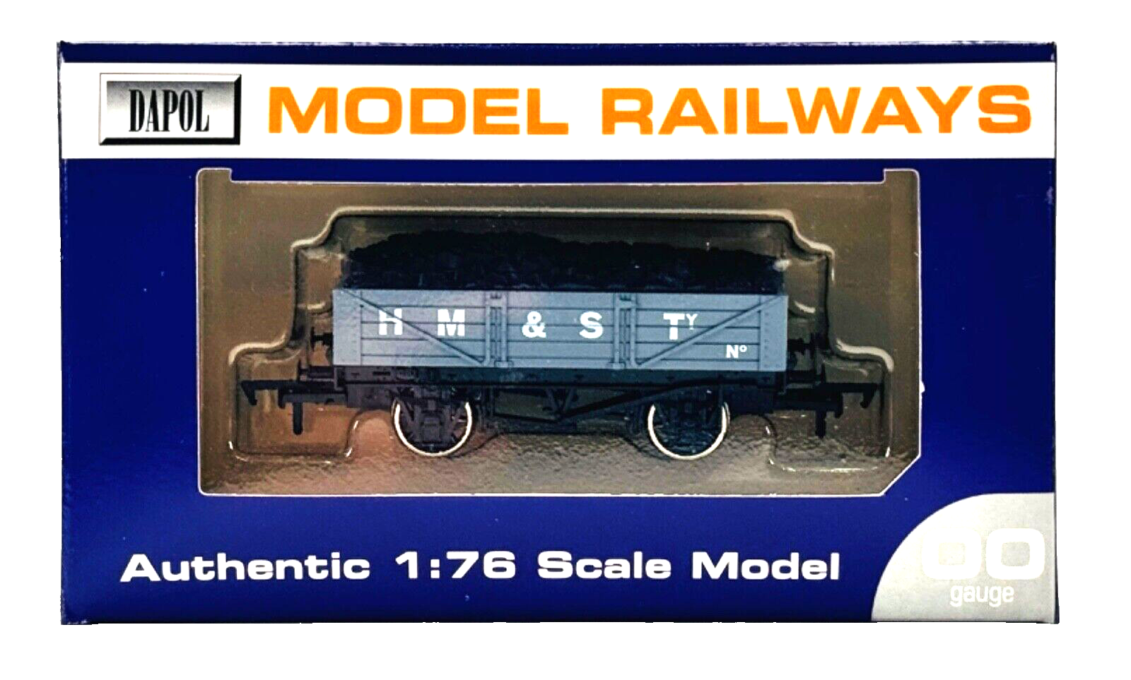 DAPOL 00 GAUGE - H M & S TY GREY PLANK WAGON UNNUMBERED (LIMITED EDITION)