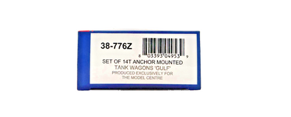 BACHMANN OO GAUGE - 38-776Z - SET OF 14T ANCHOR MOUNTED TANK WAGONS 'GULF' TMC