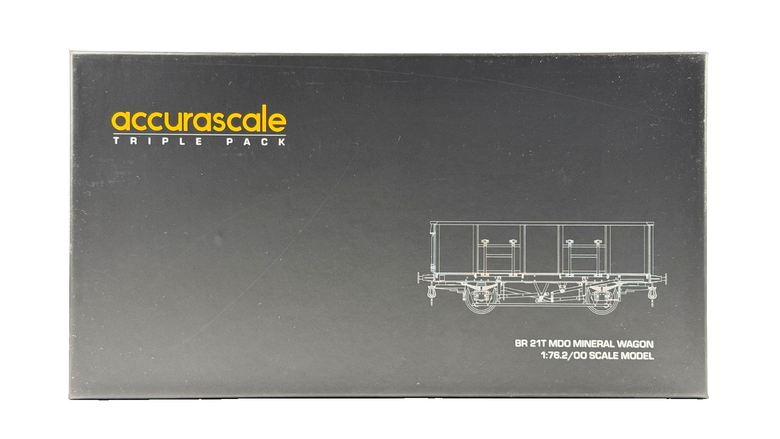 ACCURASCALE OO GAUGE - ACC1089 - BR 21T MDO MINERAL WAGON TOPS - PACK H BR GREY