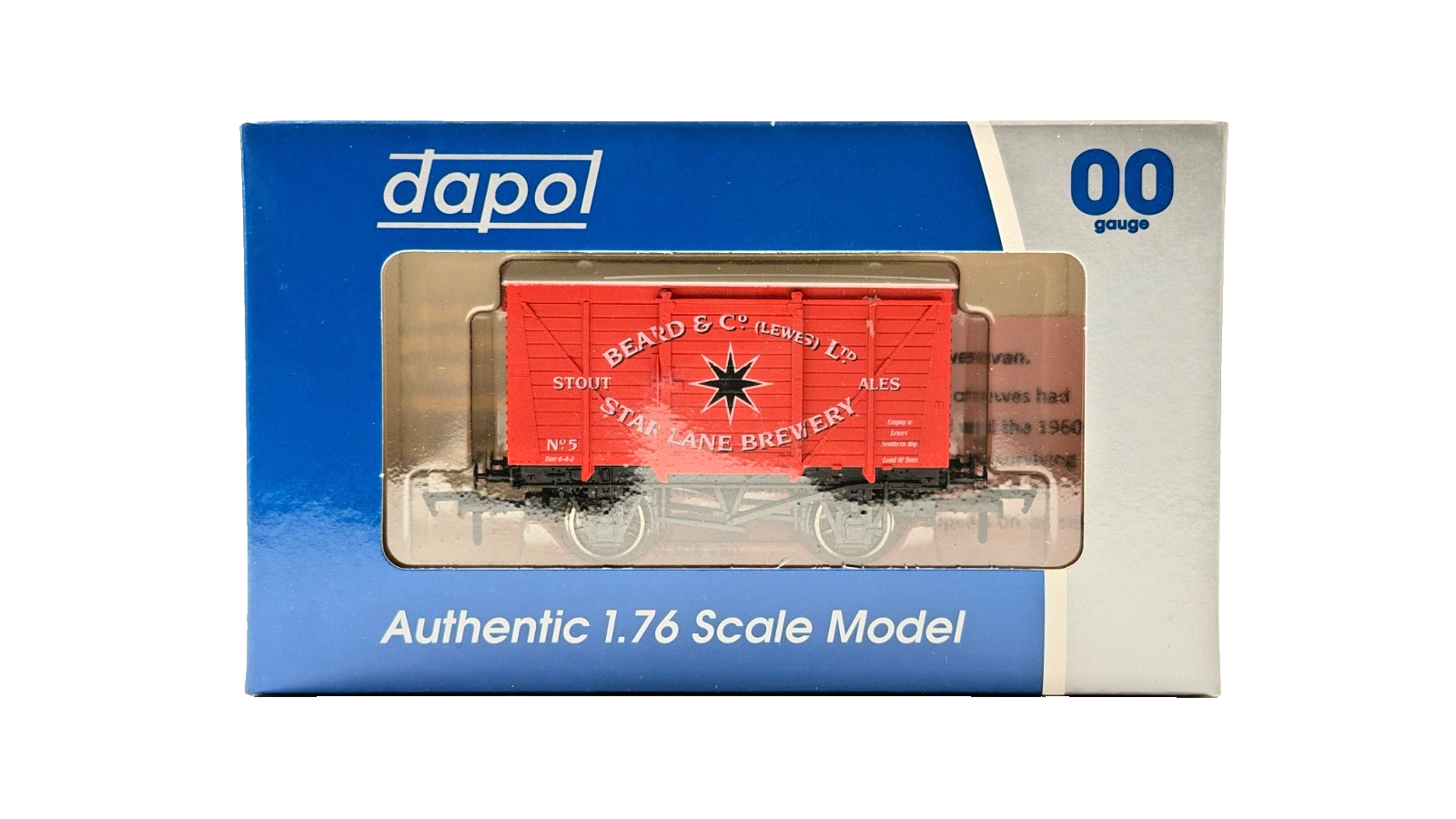 DAPOL 00 GAUGE - BEARD & CO LEWES STAR LANE BREWERY STOUT NO.5 (LIMITED EDITION)