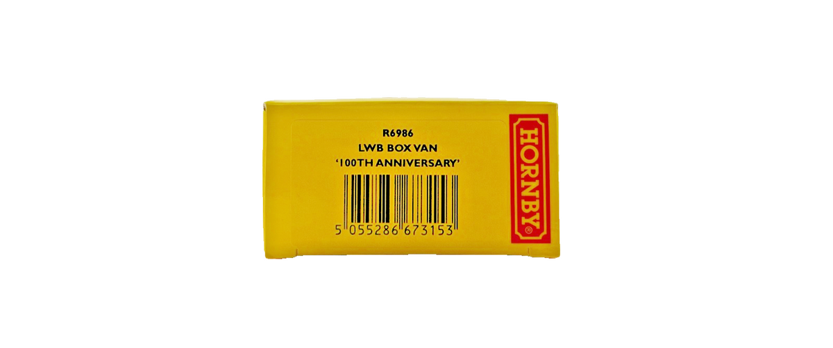HORNBY OO GAUGE - R6986 - LWB BOX VAN 100TH ANNIVERSARY OF HORNBY & DUBLO