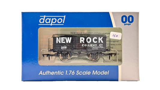 DAPOL 00 GAUGE - NEW ROCK COLLIERY CHILCOMPTON S&DJR WAGON 204 (LIMITED EDITION)