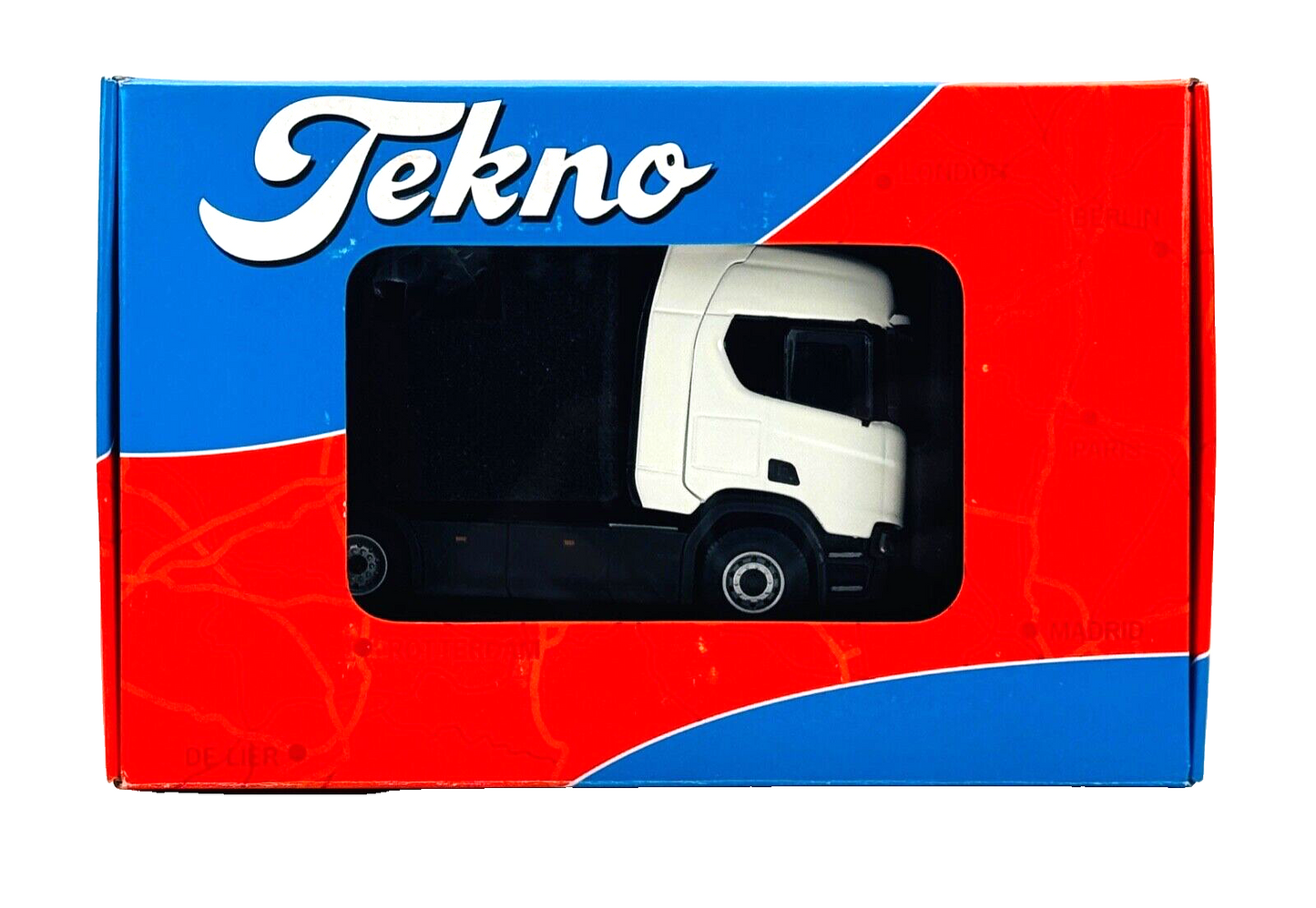 TEKNO 1/50 SCALE - 70941 - SCANIA R HIGHLINE 4X2 WHITE TRACTOR CAB UNIT BOXED