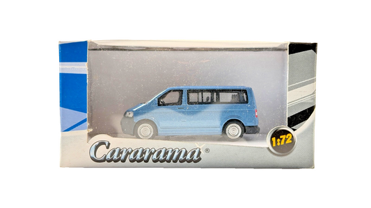 CARARAMA 1/72 SCALE - VW VOLKSWAGEN T5 TRANSPORTER MINIBUS LIGHT BLUE - BOXED