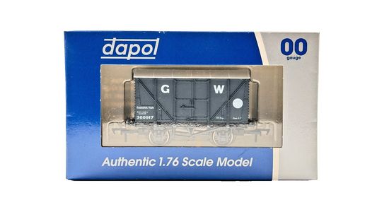 DAPOL 00 GAUGE - GW GREY BANANA VAN RETURN TO AVONMOUTH 300917 (LIMITED EDITION)