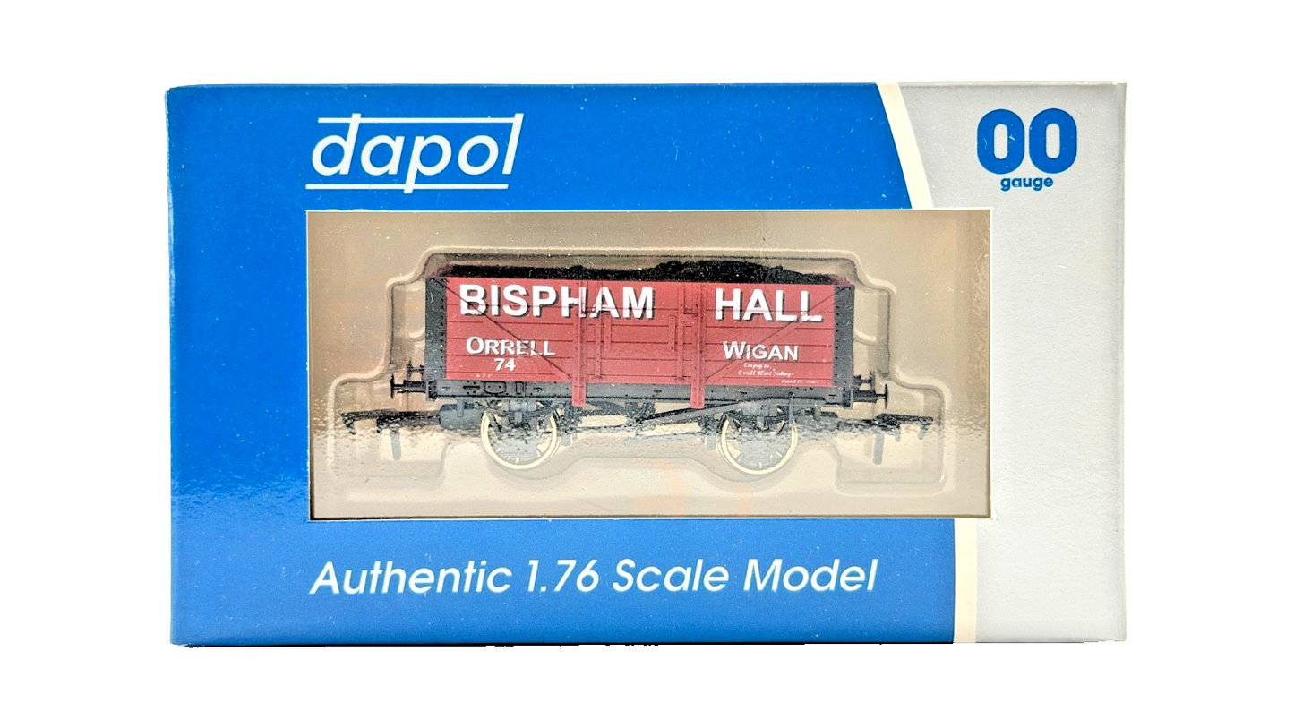 DAPOL 00 GAUGE - BISPHAM HALL ORRELL WIGAN PLANK WAGON NO.74 (LIMITED EDITION)