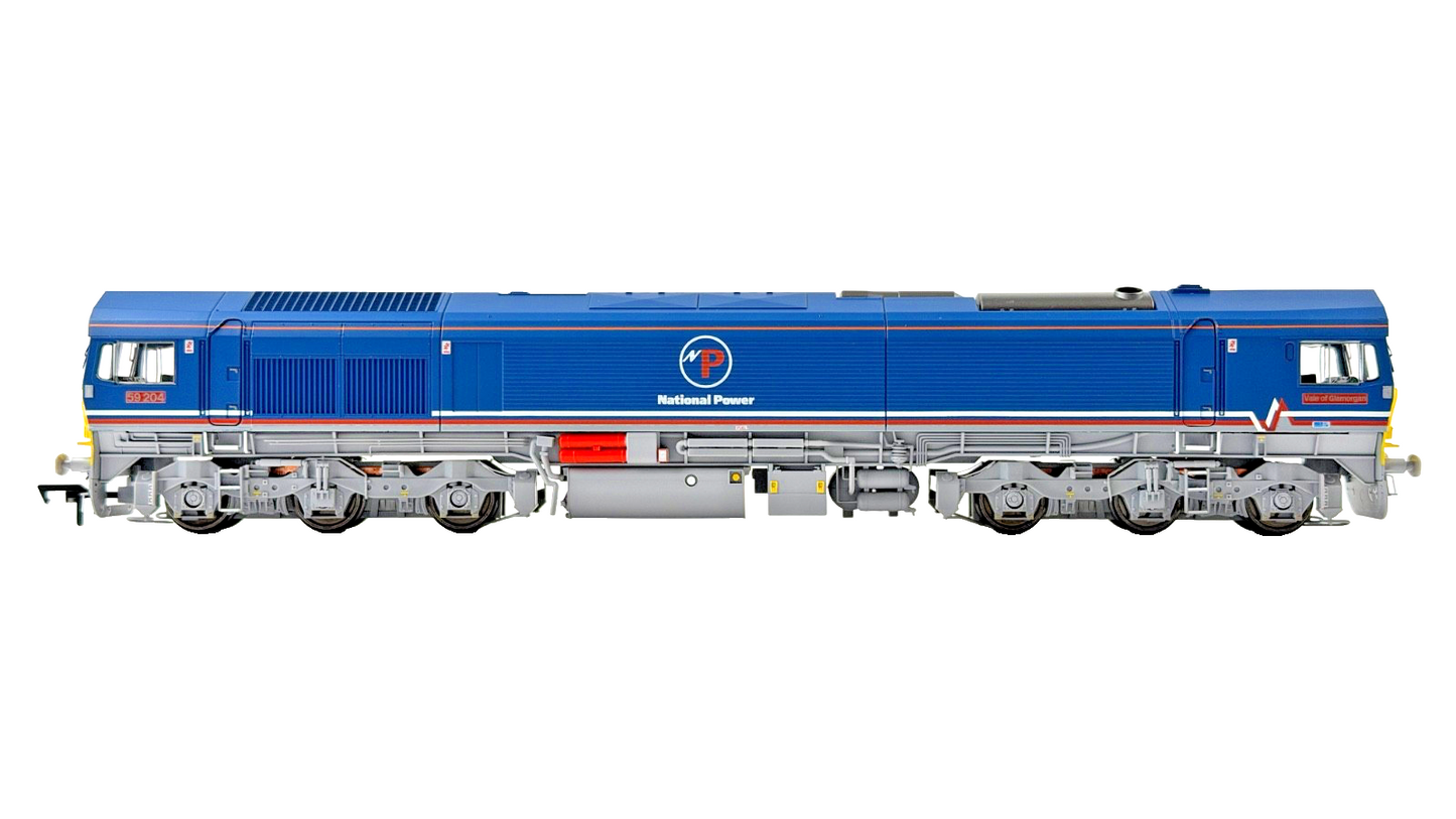 DAPOL OO GAUGE - 4D-005-003 - CLASS 59 DIESEL 59204 NATIONAL POWER BLUE BOXED