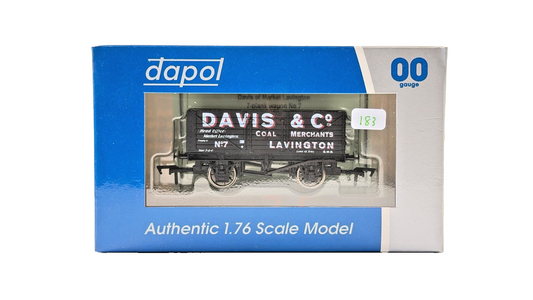 DAPOL 00 GAUGE - DAVIS & CO COAL MERCHANTS LAVINGTON WAGON 7 (LIMITED EDITION)