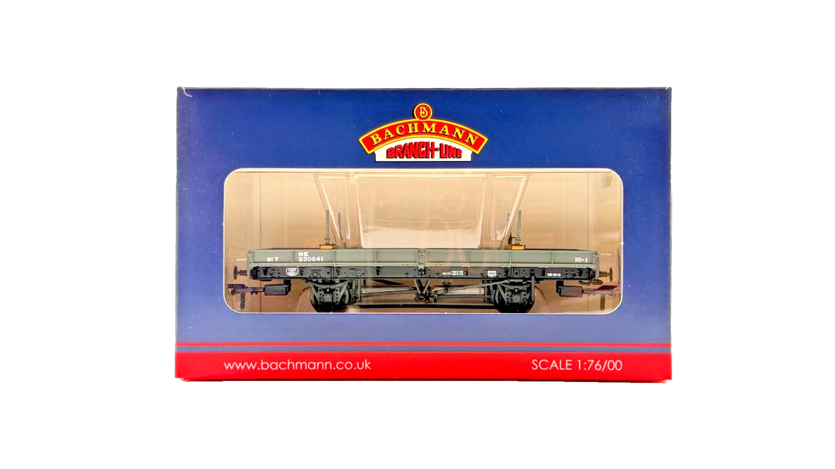 BACHMANN OO GAUGE - 38-829Z - 22 TON DOUBLE BOLSTER WAGON LNER GREY FOR TMC