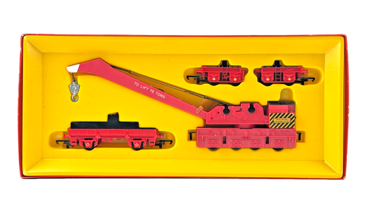 HORNBY OO GAUGE - R739 - BREAKDOWN CRANE SET 75 TON ENGINEERS RED BOXED