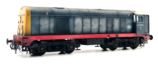 HELJAN O GAUGE - CLASS 20 DIESEL 20055 BR BLUE RED SOLEBAR (PRO WEATHERED) BOXED