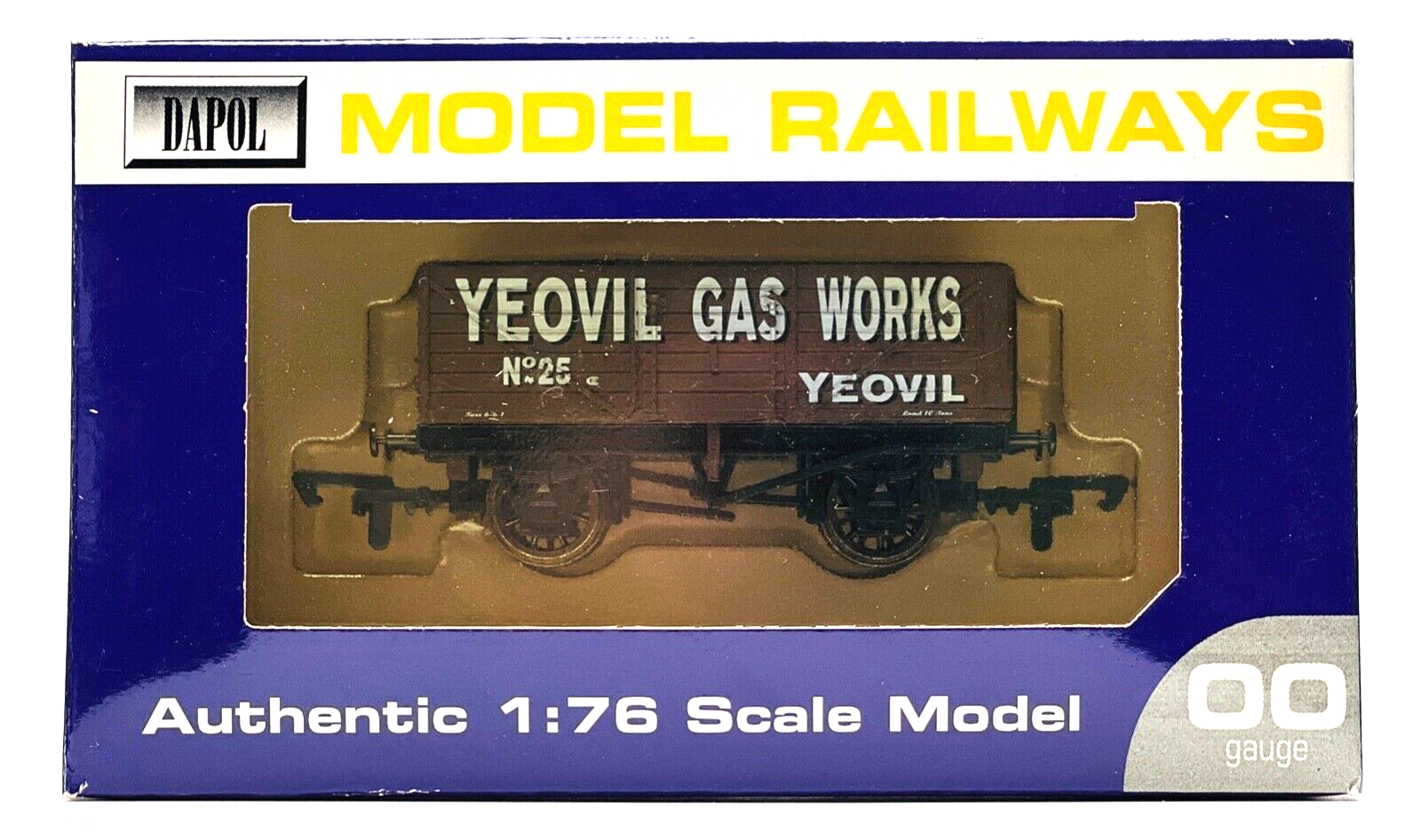 DAPOL 00 GAUGE - 'YEOVIL GAS WORKS' PLANK WAGON NO.25 (LIMITED EDITION)