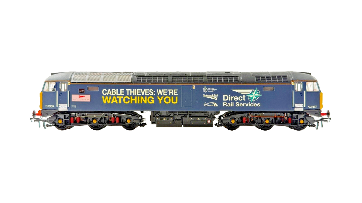 BACHMANN OO GAUGE - 32-754 - CLASS 57 DIESEL 57307 DRS CABLE THIEVES RESPRAY