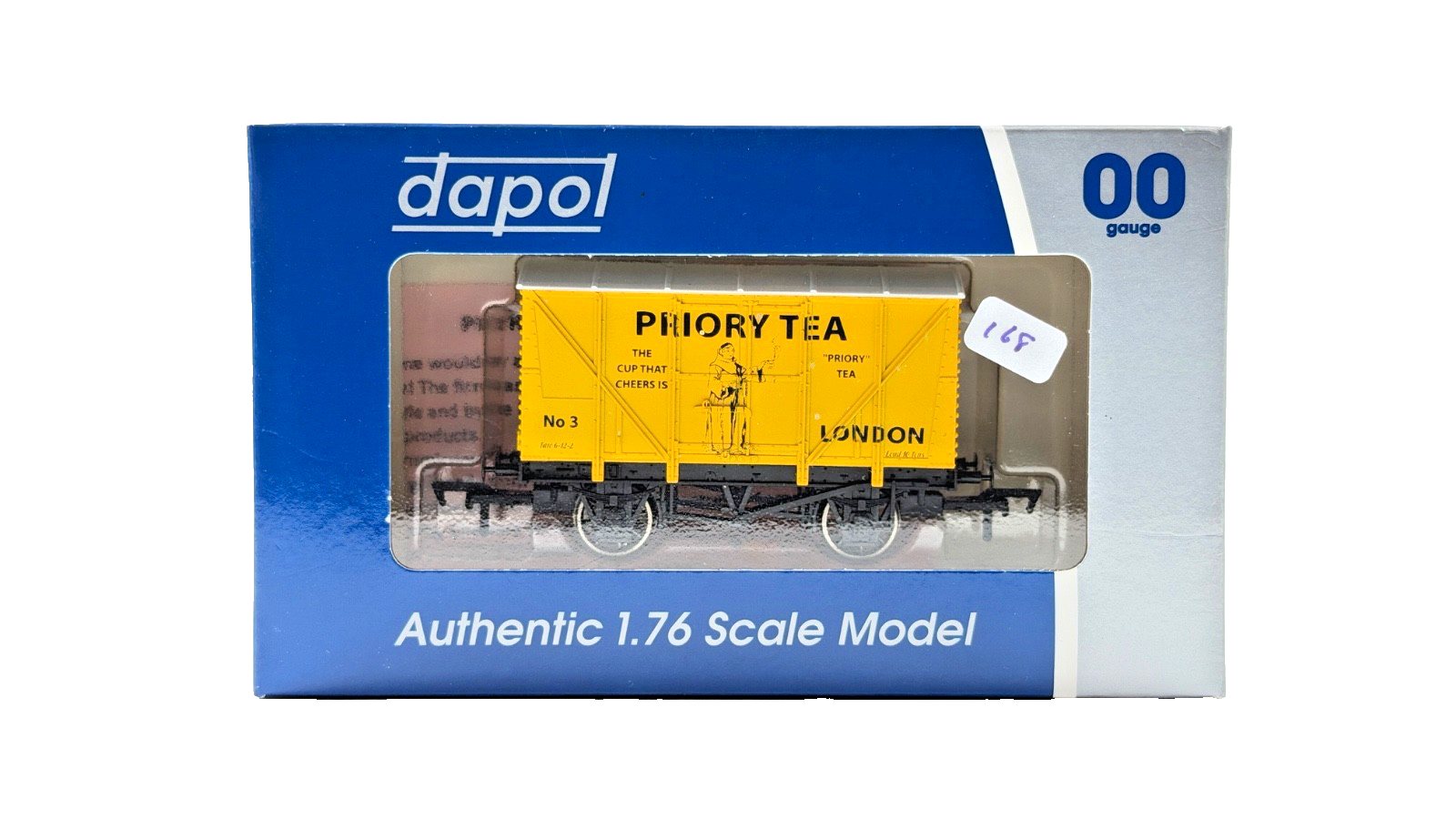 DAPOL 00 GAUGE - PRIORY TEA LONDON VENT VAN NO.3 (LIMITED EDITION)