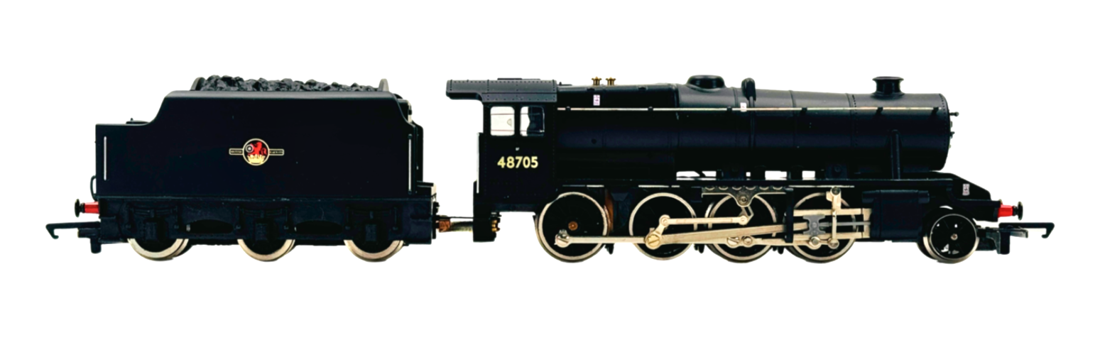 HORNBY 00 GAUGE - R325 - BR BLACK 2-8-0 CLASS 8F LOCOMOTIVE 48705 - INC BOX