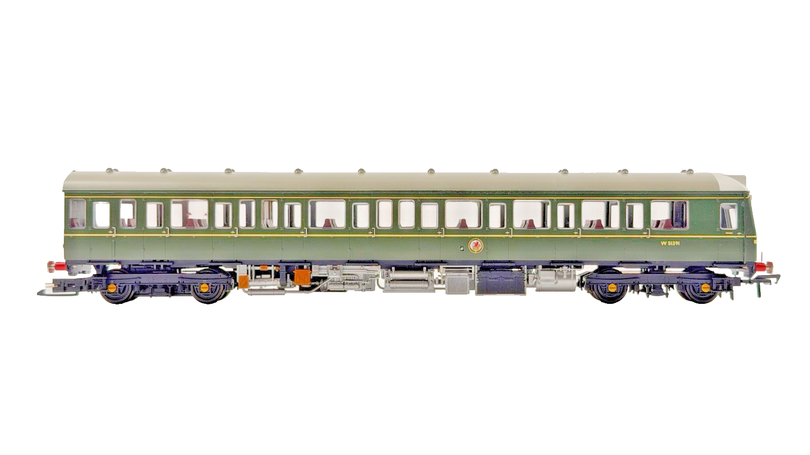 BACHMANN OO GAUGE - 35-500 - CLASS 117 3-CAR DMU BR GREEN SPEED WHISKERS BOXED