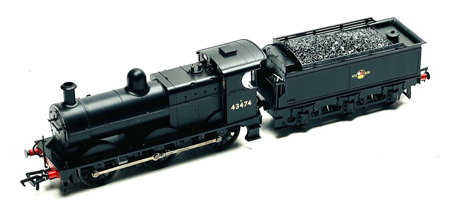 BACHMANN 00 GAUGE - 31-625 - CLASS 3F 43474 BR BLACK LATE CREST LOCOMOTIVE BOXED