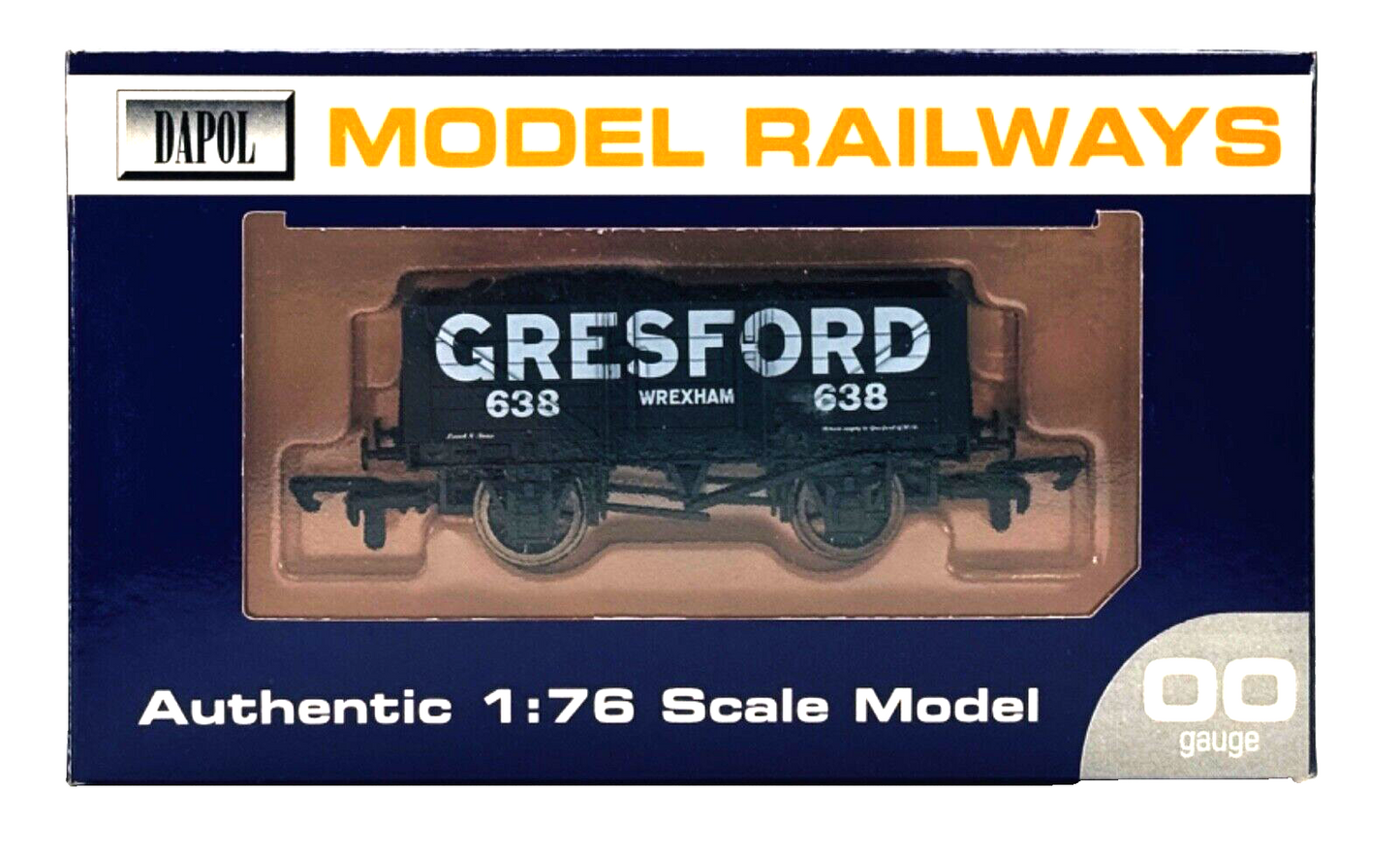 DAPOL 00 GAUGE - GRESFORD COLLIERY OF WREXHAM WAGON NO.638 (LIMITED EDITION)