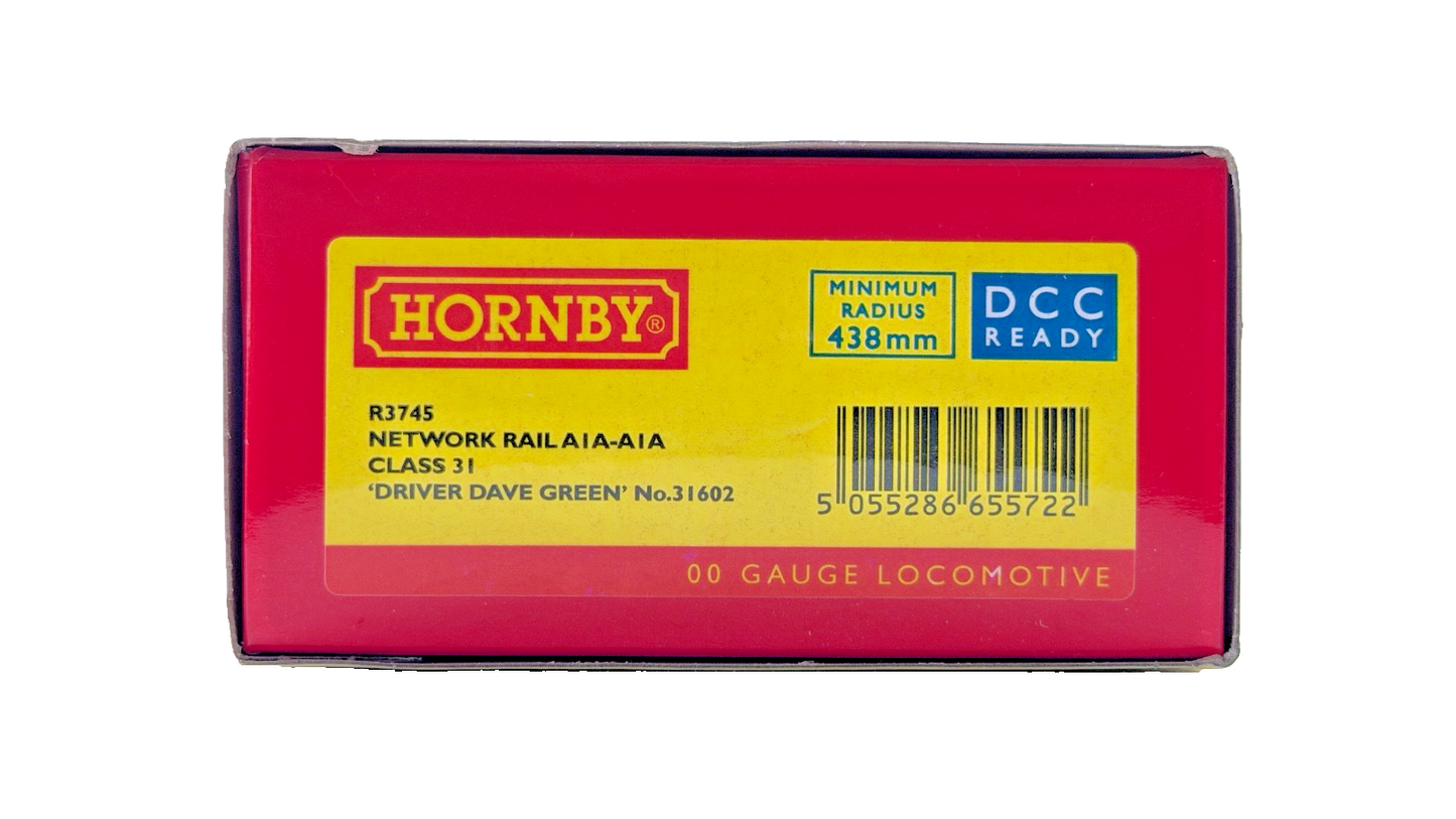 HORNBY OO GAUGE - R3745 - CLASS 31 DIESEL LOCOMOTIVE 31602 NETWORK RAIL YELLOW