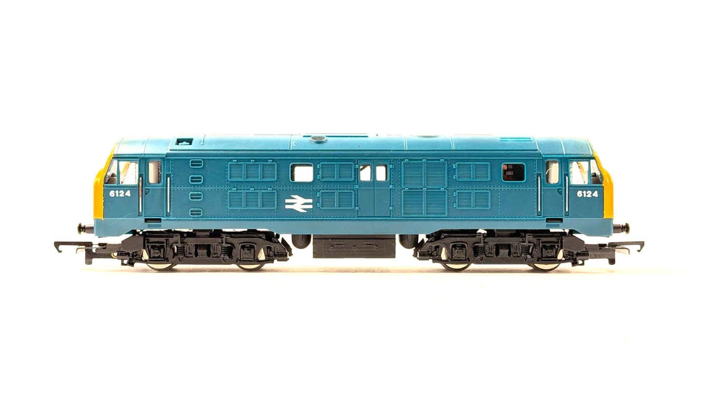 HORNBY 00 GAUGE - R337 - CLASS 29 DIESEL BR BLUE YELLOW CAB ENDS 6124 BOXED