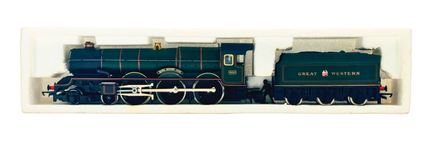 HORNBY 00 GAUGE - GWR GREEN 4-6-0 'KING HENRY VIII' LOCOMOTIVE 6013 PART BOXED