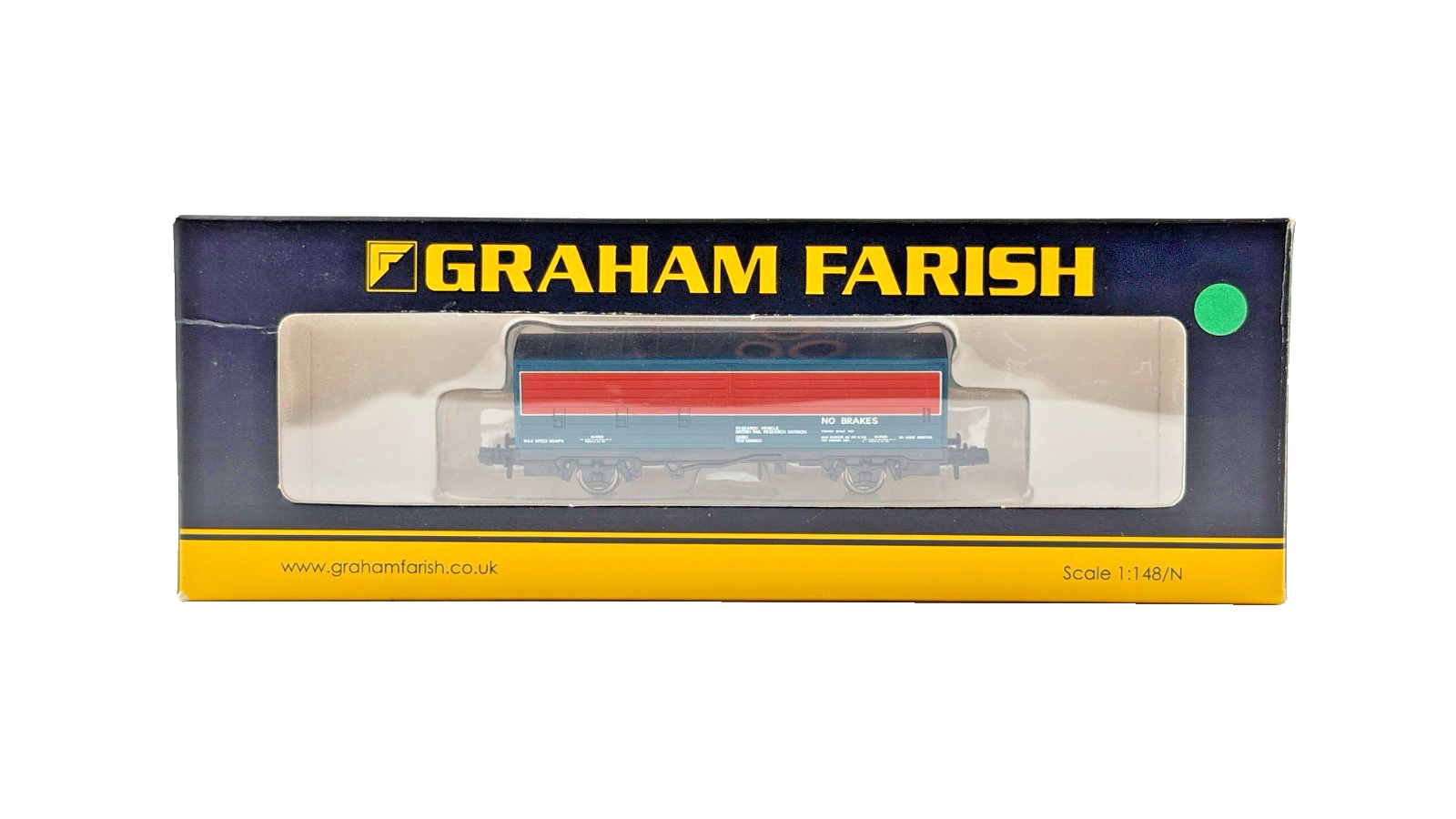 GRAHAM FARISH N GAUGE - 373-050Z - EX VBA BOX VAN RESEARCH DIVISION RTC RED BLUE