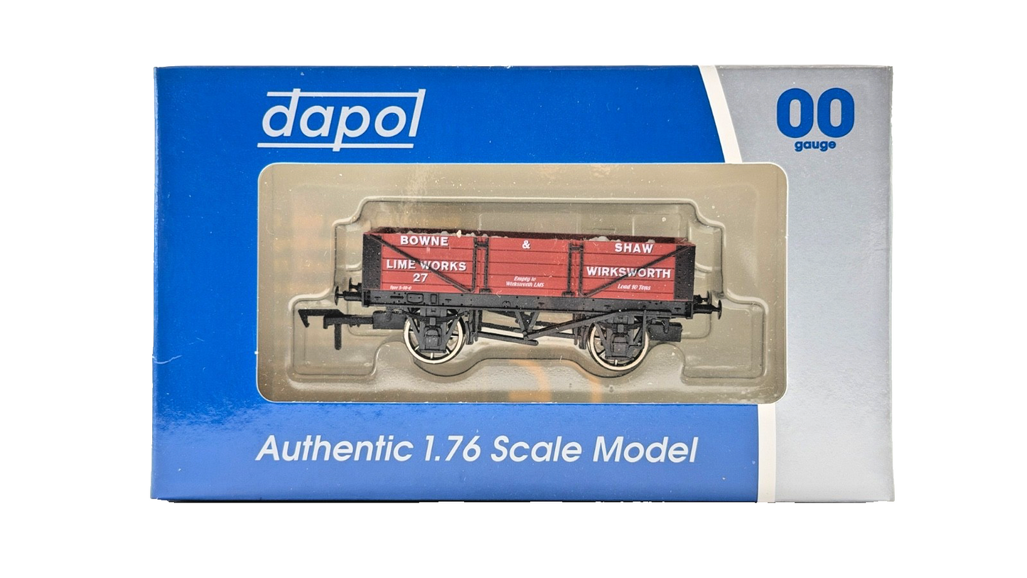 DAPOL 00 GAUGE - BOWNE & SHAW LIME WORKS WIRKSWORTH WAGON 27 (LIMITED EDITION)