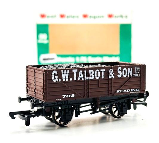 DAPOL 00 GAUGE - G.W TALBOT & SON READING PLANK WAGON NO.703 (LIMITED EDITION)