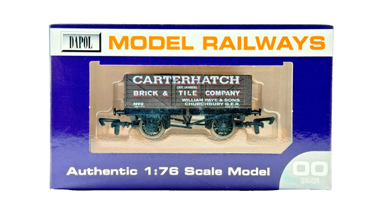 DAPOL 00 GAUGE - CARTERHATCH BRICK & TILE COMPANY GER WAGON 2 (LIMITED EDITION)