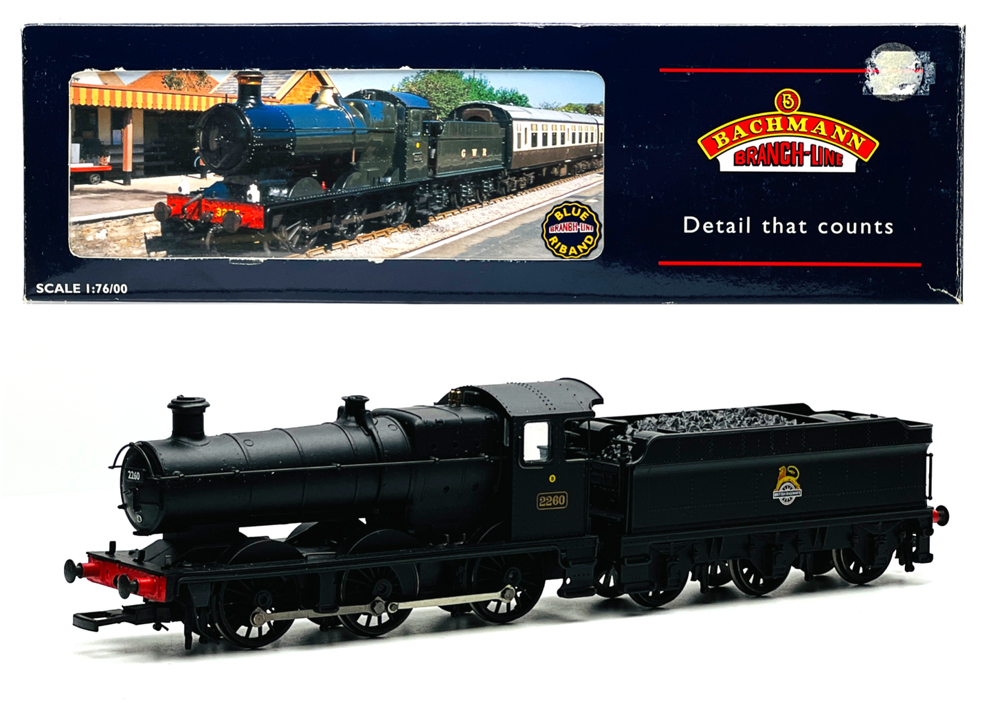 BACHMANN 00 GAUGE - 32-301 - COLLETT GOODS 2260 BR BLACK EARLY EMBLEM - BOXED