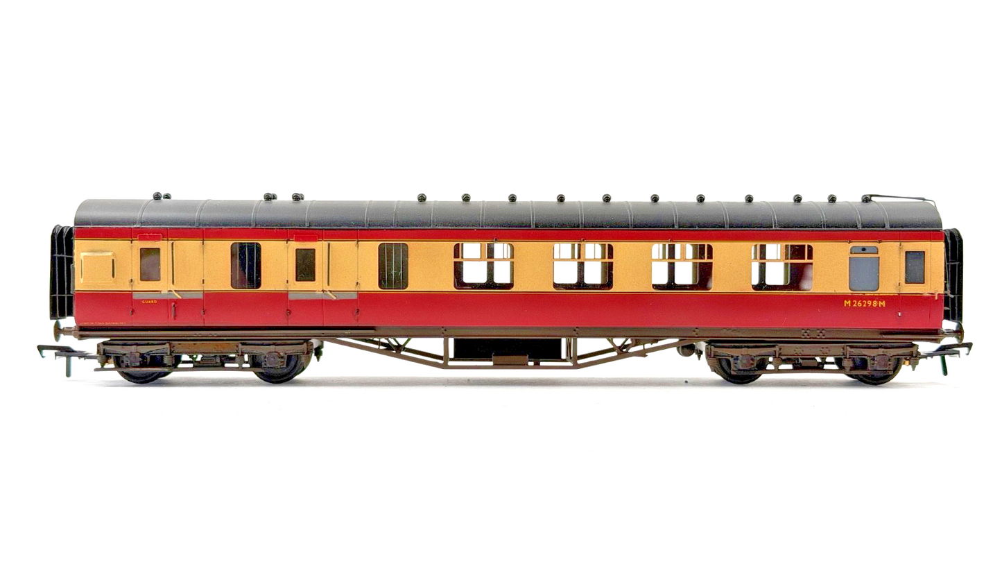 LARRY GODDARD 00 GAUGE BRASS KIT BUILT DIA.1968 CRIMSON CREAM COACH M26298M