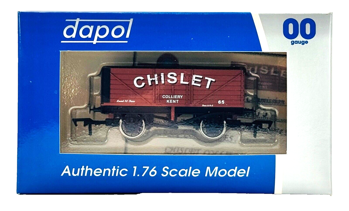 DAPOL 00 GAUGE - CHISLET COLLIERY OF KENT WAGON NO.65 PRISTINE (LIMITED EDITION)