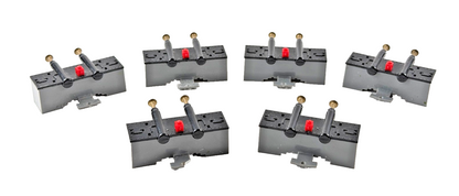 HORNBY OO GAUGE - R394 - SELECTION OF 6 PREOWNED HYDRAULIC BUFFER STOPS UNBOXED