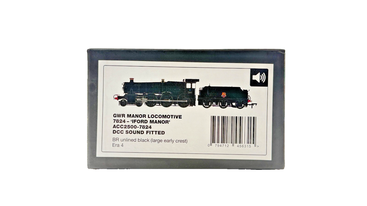 ACCURASCALE OO GAUGE - ACC2500 - GW MANOR LOCOMOTIVE IFORD MANOR 7824 DCC SOUND