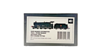 ACCURASCALE OO GAUGE - ACC2500 - GW MANOR LOCOMOTIVE IFORD MANOR 7824 DCC SOUND