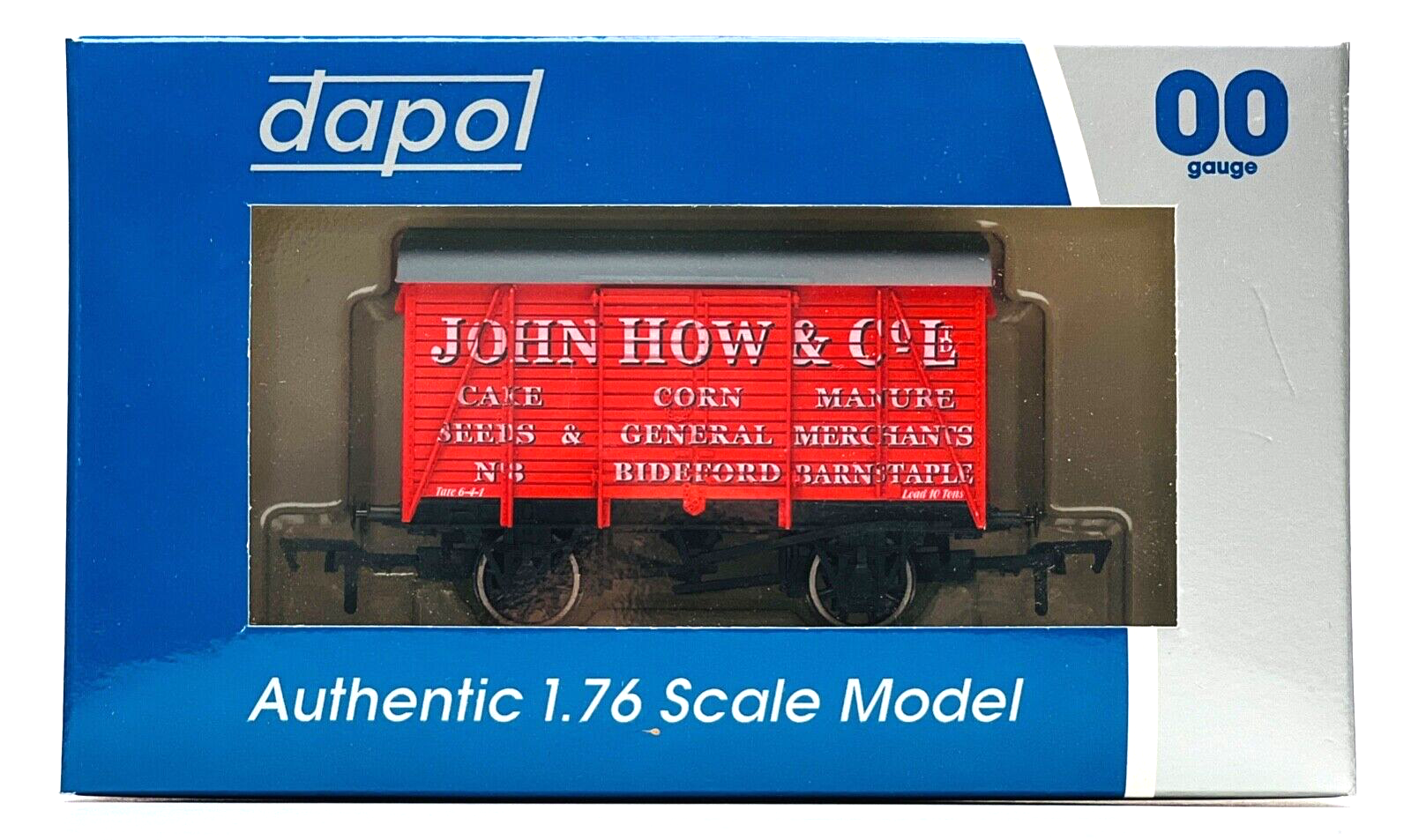 DAPOL 00 GAUGE - JOHN HOW CORN MANURE SEEDS MERCHANTS BIDEFORD (BUFFERS LTD ED)