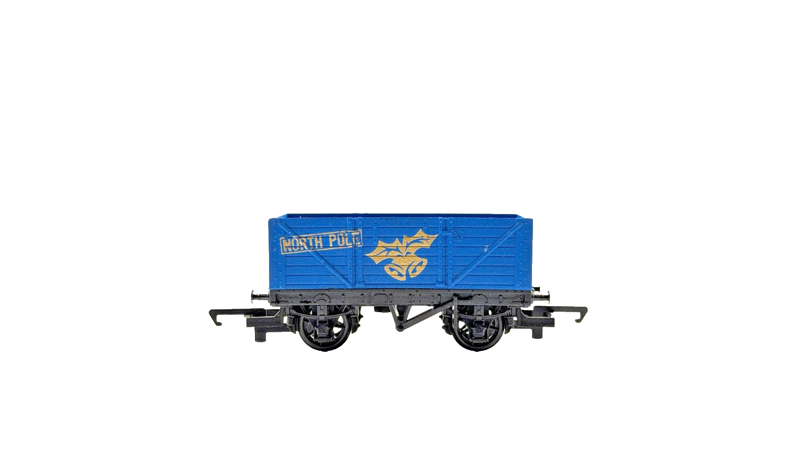 HORNBY OO GAUGE SANTA EXPRESS LOCOMOTIVE WITH NORTH POLE & SANTA'S SLEIGH WAGONS