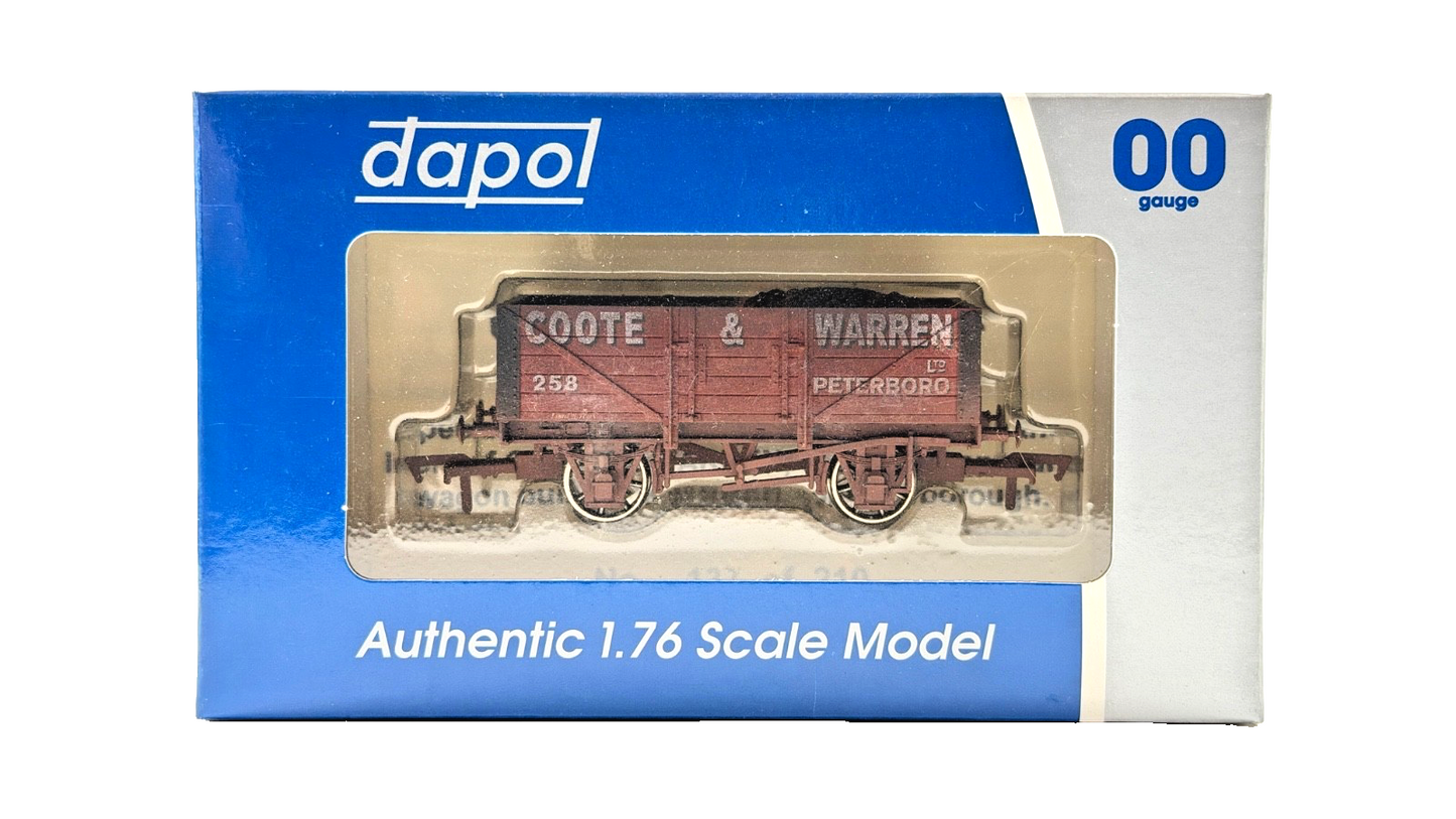 DAPOL 00 GAUGE - COOTE & WARREN PETERBOROUGH WAGON 258 (W) (LIMITED EDITION)