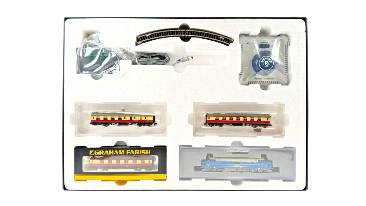 GRAHAM FARISH N GAUGE - 370-275 - MERSEYSIDE EXPRESS DELTIC PROTOTYPE DP1 SET