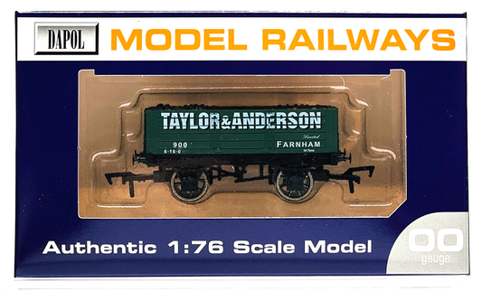 DAPOL 00 GAUGE - TAYLOR & ANDERSON FARNHAM PLANK WAGON NO.900 (WESSEX WAGONS)