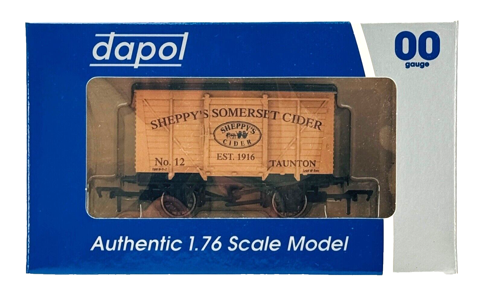 DAPOL 00 GAUGE - SHEPPY'S SOMERSET CIDER VENT VAN TAUNTON 12 (LIMITED EDITION)