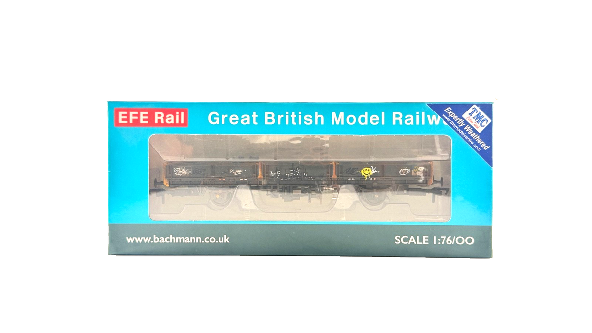 EFE RAIL OO GAUGE - E87037 - BR SPA OPEN WAGON RAILFREIGHT METALS TMC GRAFFITI